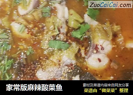 家常版麻辣酸菜鱼