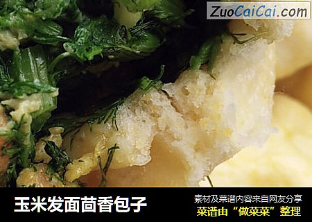 玉米发面茴香包子