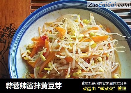 蒜蓉辣酱拌黄豆芽