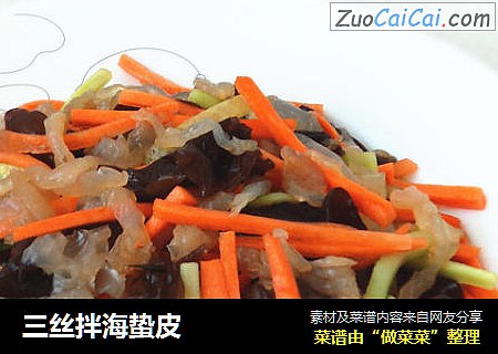 三丝拌海蛰皮