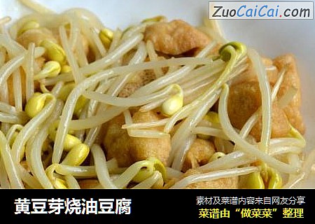 黄豆芽烧油豆腐
