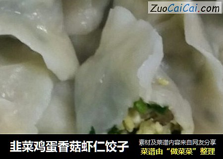 韭菜鸡蛋香菇虾仁饺子