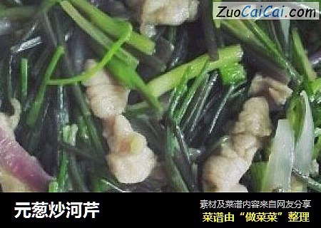 元葱炒河芹