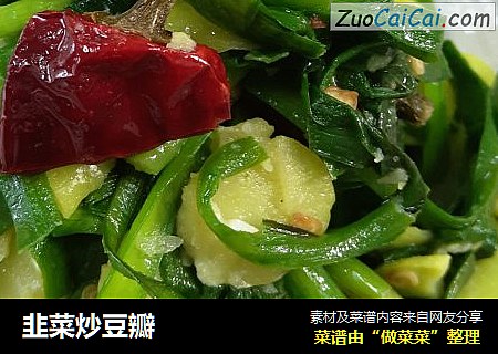 韭菜炒豆瓣