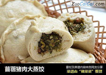 苜蓿猪肉大蒸饺