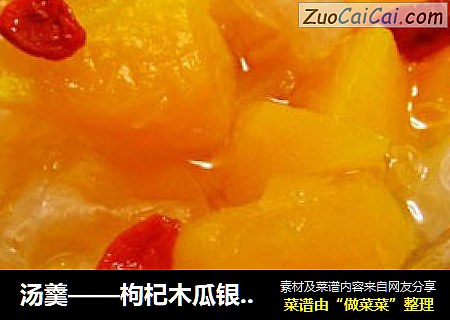 汤羹——枸杞木瓜银耳羹
