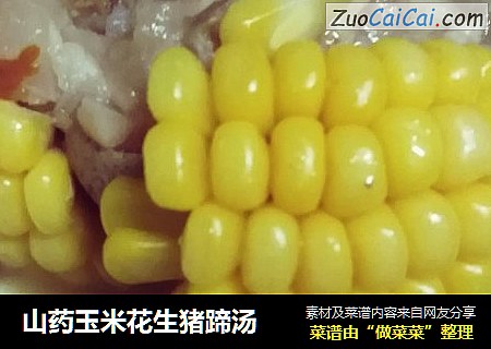 山药玉米花生猪蹄汤