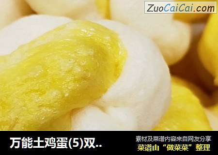 万能土鸡蛋(5)双色花卷