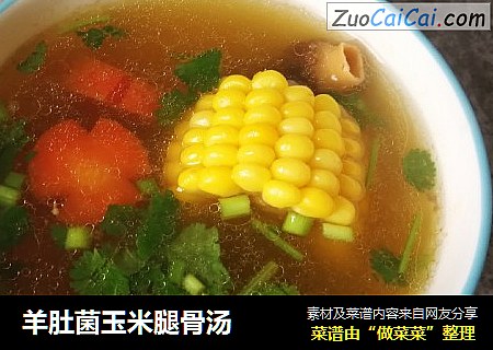 羊肚菌玉米腿骨汤