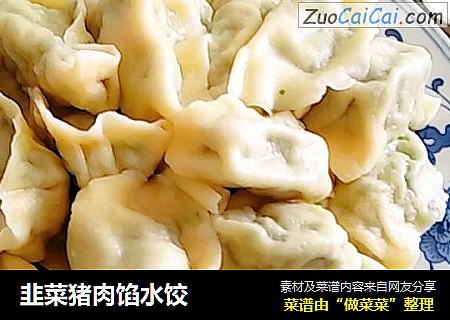 韭菜猪肉馅水饺