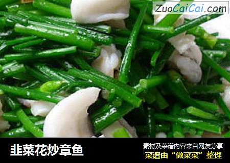 韭菜花炒章鱼