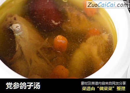 党参鸽子汤