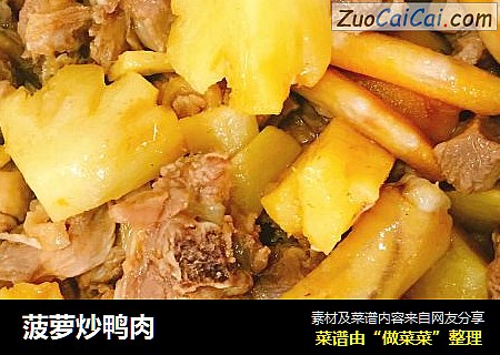 菠萝炒鸭肉