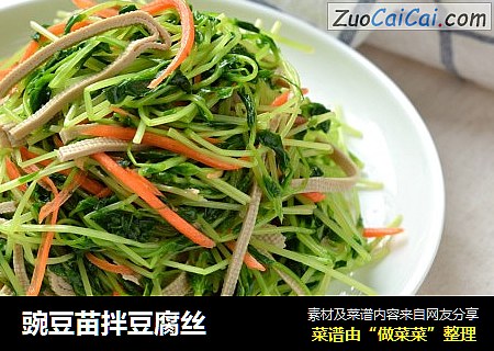 豌豆苗拌豆腐丝
