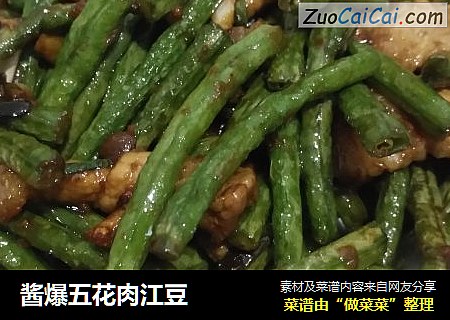 酱爆五花肉江豆