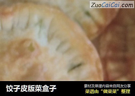 饺子皮版菜盒子