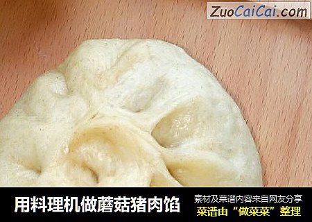 用料理机做蘑菇猪肉馅
