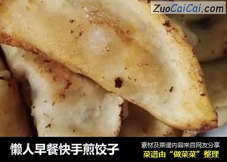 懒人早餐快手煎饺子