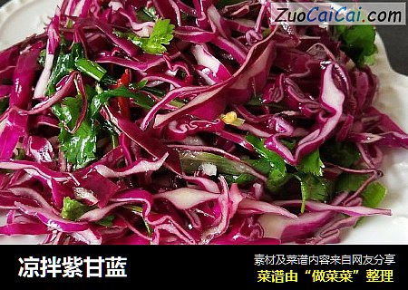凉拌紫甘蓝