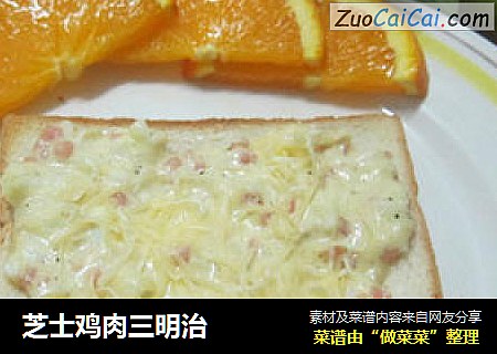 芝士鸡肉三明治