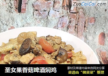 圣女果香菇啤酒焖鸡