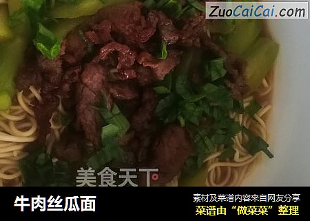 牛肉丝瓜面