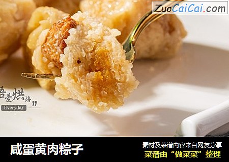 咸蛋黄肉粽子