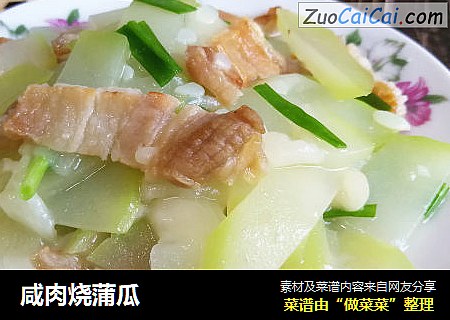 咸肉烧蒲瓜