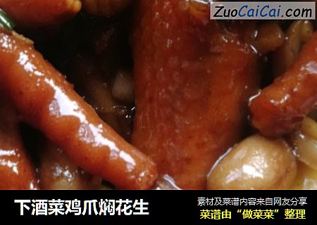 下酒菜鸡爪焖花生