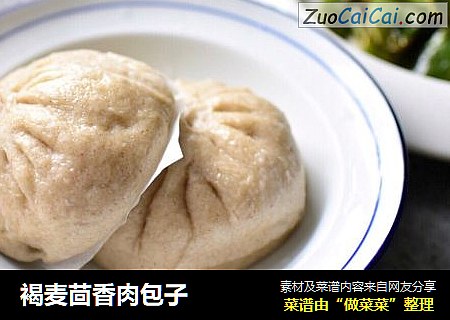 褐麦茴香肉包子