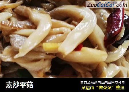 素炒平菇