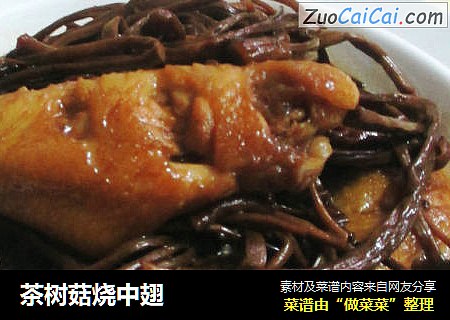 茶树菇烧中翅