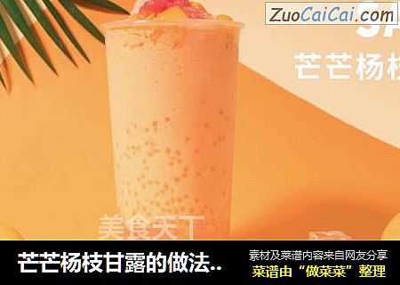 芒芒杨枝甘露的做法窍门