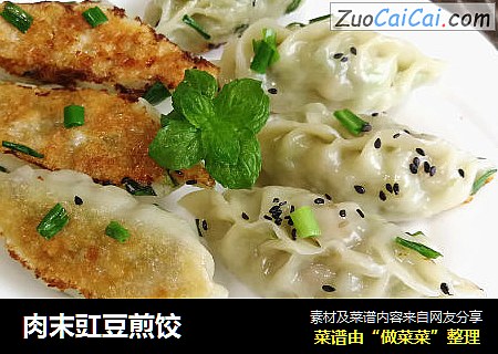 肉末豇豆煎饺