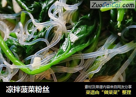凉拌菠菜粉丝