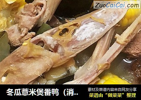 冬瓜薏米煲番鸭（消暑去湿汤）
