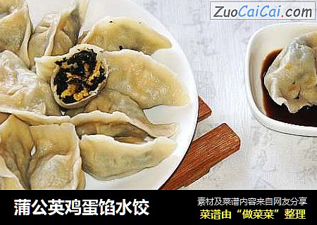 蒲公英鸡蛋馅水饺