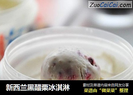 新西兰黑醋栗冰淇淋