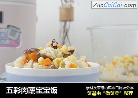五彩肉蔬宝宝饭