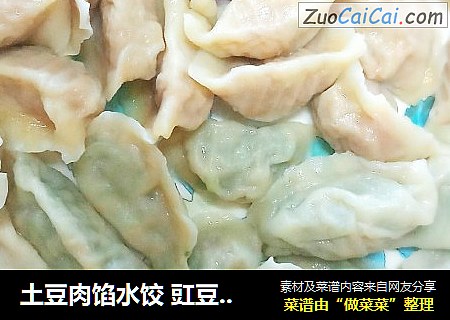 土豆肉馅水饺 豇豆肉馅水饺 胡萝卜肉馅水饺
