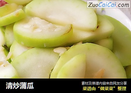 清炒蒲瓜