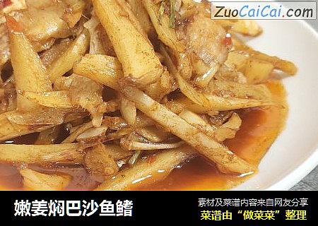 嫩姜焖巴沙鱼鳍