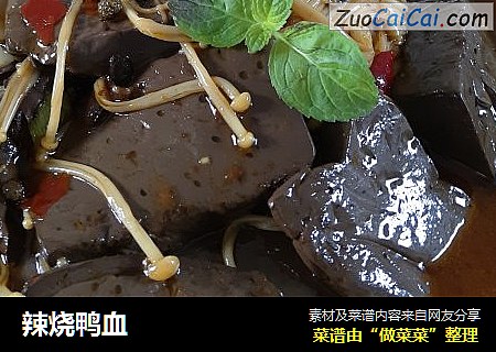 辣烧鸭血