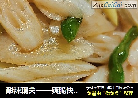 酸辣藕尖——爽脆快手菜