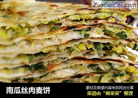 南瓜丝肉麦饼