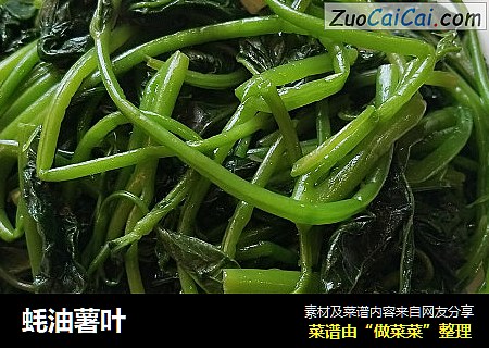 蚝油薯叶