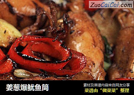 姜葱爆鱿鱼筒