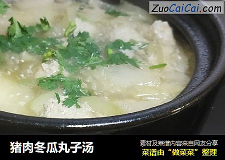 猪肉冬瓜丸子汤