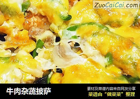 牛肉杂蔬披萨