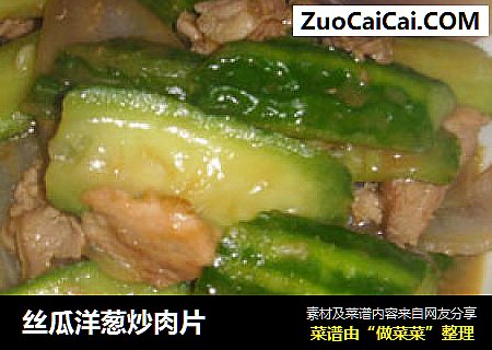 丝瓜洋葱炒肉片